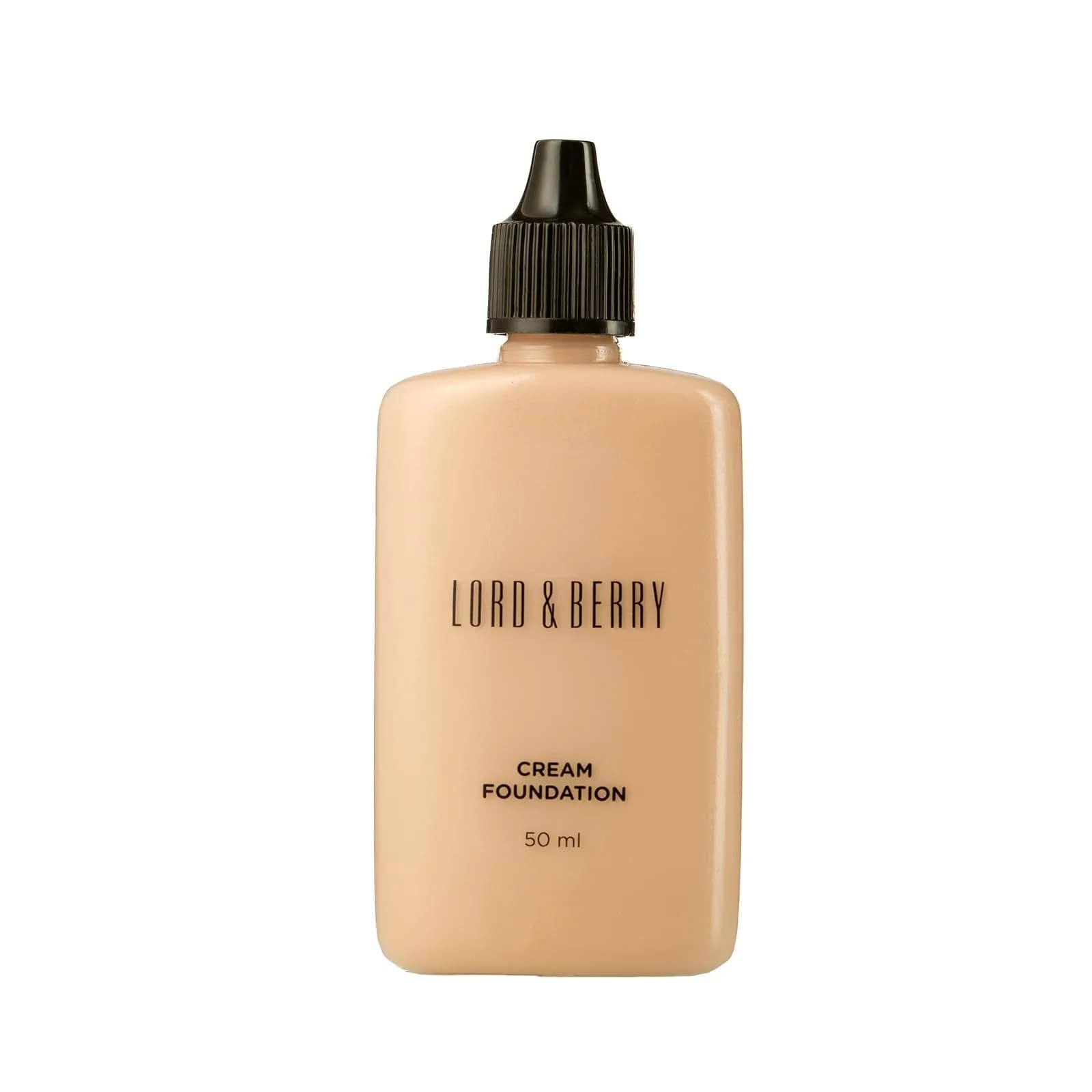 Lord & Berry Cream Foundation Makeup Sand 50ml (1.69 Fl Oz) | Full Coverage with Hyaluronic Acid — 1.7 Fl Oz