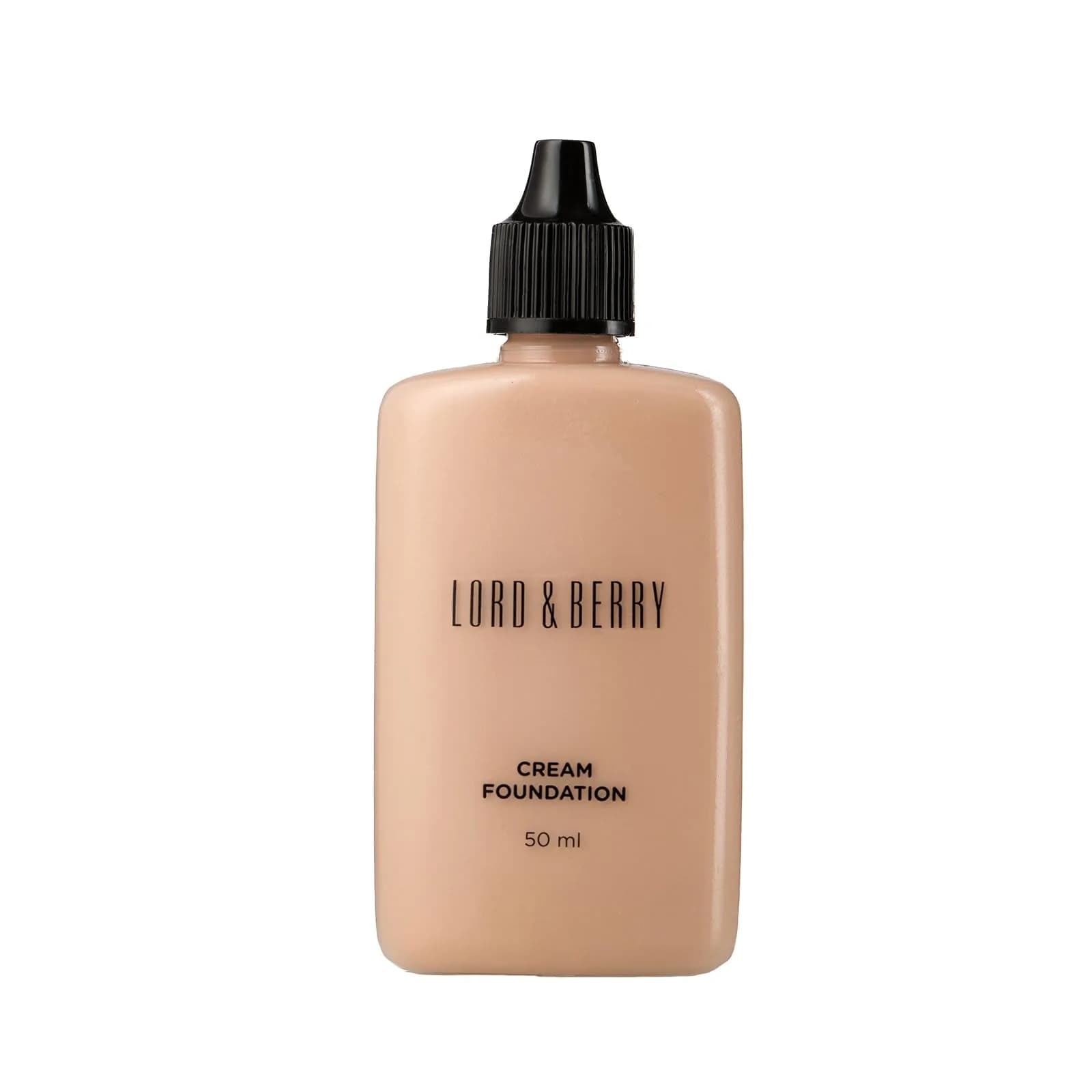 Lord & Berry Cream Foundation Makeup Sand 50ml (1.69 Fl Oz) | Full Coverage with Hyaluronic Acid — Ivory