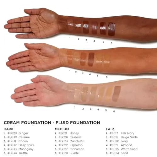 Lord & Berry Cream Foundation Fluid Ivory 50ml (1.69 Fl Oz) | Full Coverage Lightweight Liquid Foundation thumbnail 4