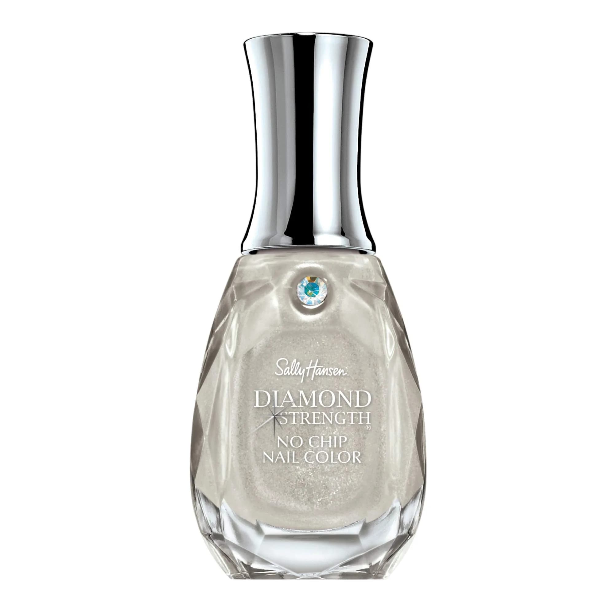 Sally Hansen Diamond Strength Nail Polish 0.45 Fl Oz | Sheer Shimmery Pink with Diamond Hard Formula — 120 Diamonds / 0.45 Fl Oz