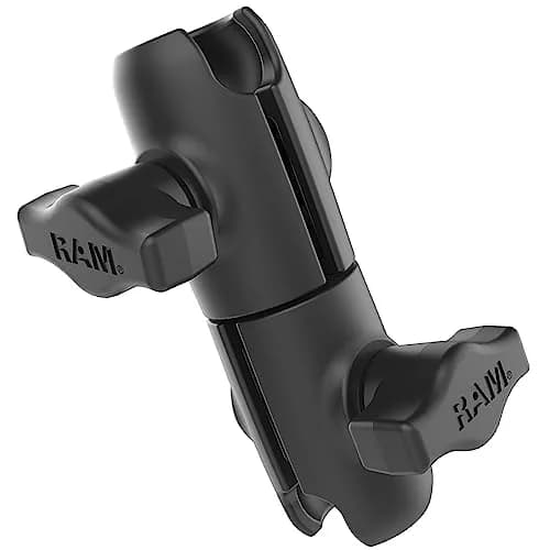 RAM MOUNTS Double Socket Swivel Arm for B Size 1" Balls, 3.69" Length | 360° Rotation thumbnail 1