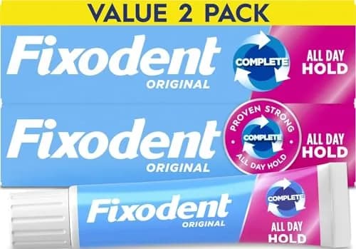 Fixodent Complete Original Denture Adhesive Cream 4.8 oz (142 ml) | Strong All-Day Hold thumbnail 1