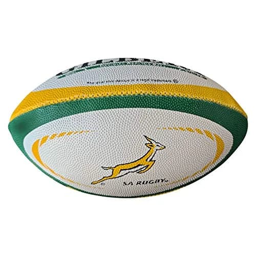 Gilbert South Africa Mini Rugby Ball | Official Replica Souvenir Ball (7.24" x 4.65" x 2.44") thumbnail 3