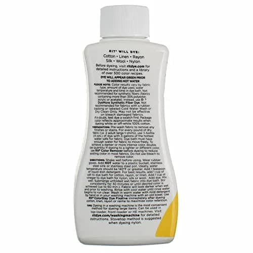 Rit Liquid Fabric Dye, Yellow, 236ml | Suitable for Natural Fibres, Fast & Vibrant thumbnail 4