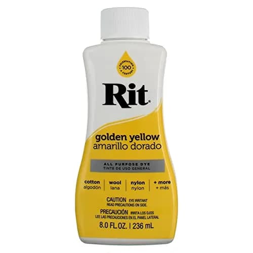 Rit Liquid Fabric Dye, Yellow, 236ml | Suitable for Natural Fibres, Fast & Vibrant thumbnail 3
