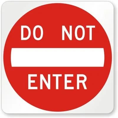 SmartSign Do Not Enter MUTCD Sign 30" x 30" Reflective Aluminum Red on White | MUTCD Compliant, 3M High Intensity Grade Reflective thumbnail 1