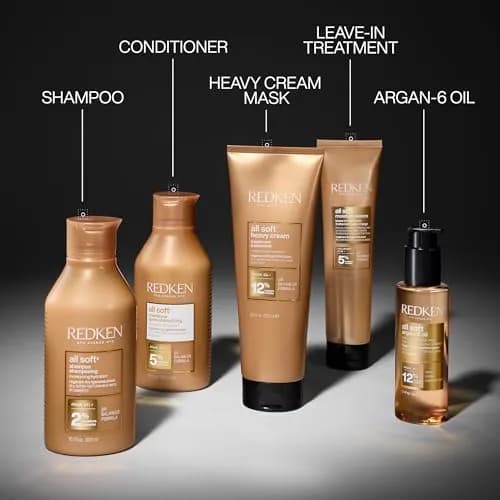 Redken All Soft Argan Oil Conditioner | For Dry / Brittle Hair | Moisturizes & Provides Intense Softness | 30ml (1 Fl Oz) | Salon Professional thumbnail 6