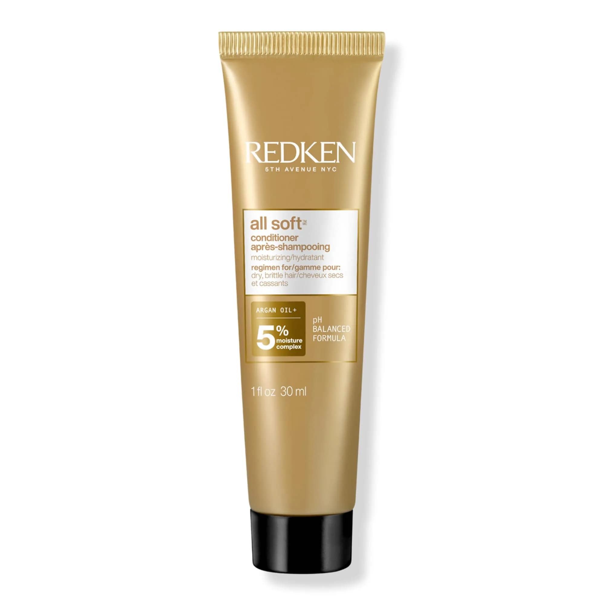 Redken All Soft Conditioner – For Dry, Brittle Hair, Refill 500ml (16.9 Fl Oz) | Deeply Softens & Nourishes Dry Hair — 1 fl oz
