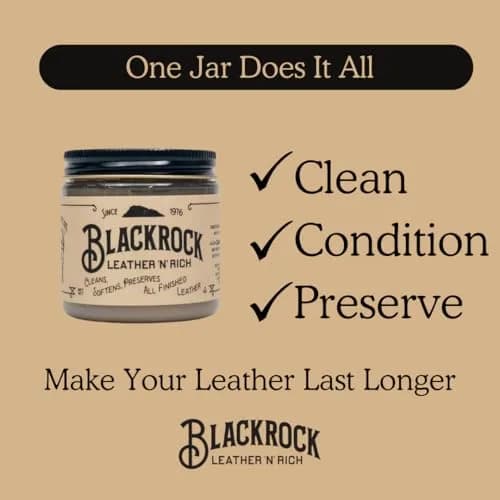 Blackrock Leather N Rich Leather Cleaner and Conditioner 4oz (118ml) | USA-Sourced Quality for Smooth Leathers thumbnail 2