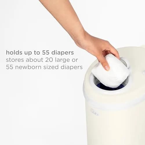 Ubbi Stainless Steel Diaper Pail Ivory | Odor-Locking, No Special Bags, Modern Nursery (70-120 chars) thumbnail 7
