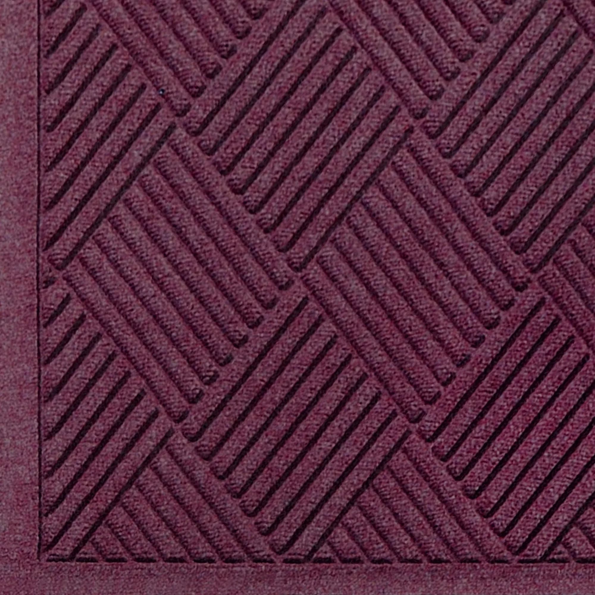 M+A Matting WaterHog Diamond Commercial-Grade Entrance Mat 3' x 5' Bordeaux | Indoor/Outdoor, Quick Drying, Stain Resistant - main product image