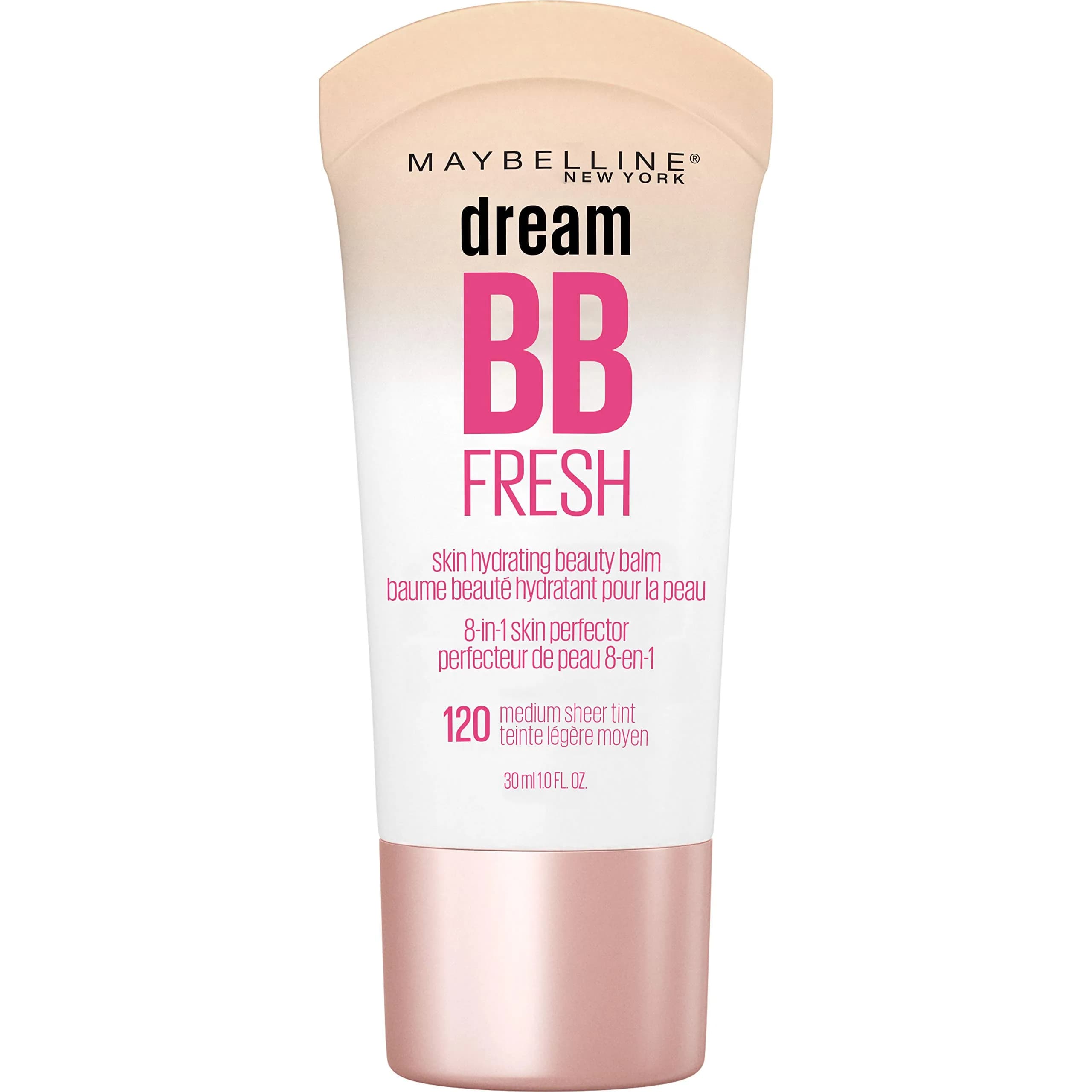 Maybelline Dream Fresh BB Cream SPF 30 Medium | 29.57 ml (1 Fl Oz) Hydrates, Brightens, Blurs Imperfections