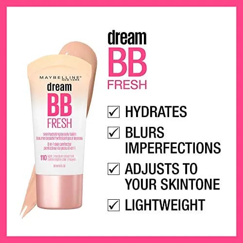 Maybelline Dream Fresh BB Cream SPF 30 Medium | 29.57 ml (1 Fl Oz) Hydrates, Brightens, Blurs Imperfections thumbnail 2