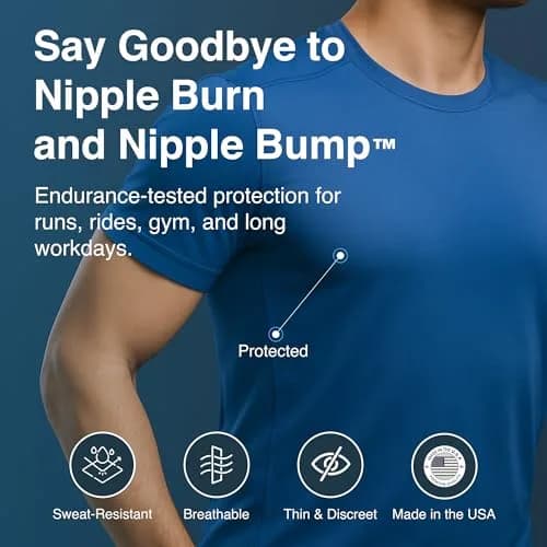 NipEaze Original Transparent Nip Protector - 62 Pairs (Regular Size) | Prevents Nipple Chafing During Endurance Sports thumbnail 3