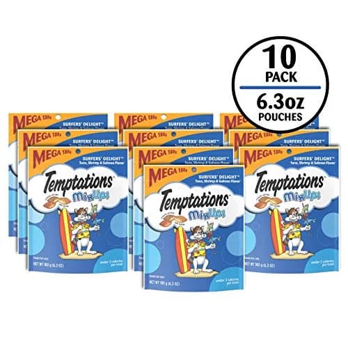 Temptations MixUps Crunchy Cat Treats Surfer's Delight 6.3 oz (179g) 10 Pack | Seafood Flavors for Cats thumbnail 2