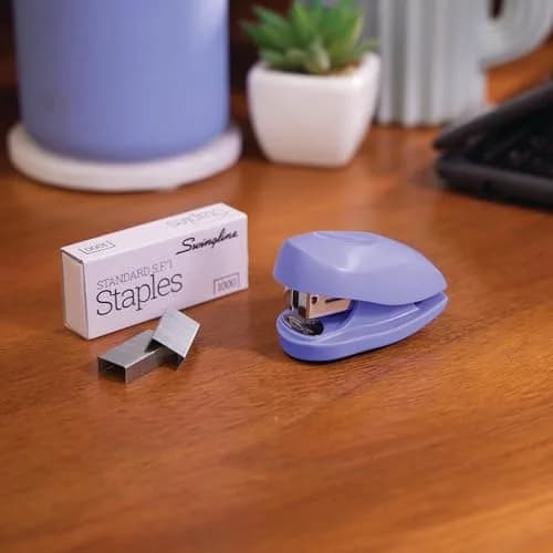 Swingline Tot Mini Stapler 12 Sheets | Includes Staple Remover & 1000 Staples, Purple thumbnail 2