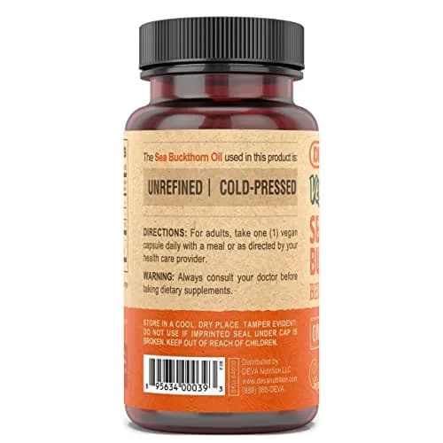 DEVA Vegan Sea Buckthorn Berry Oil 500mg thumbnail 4