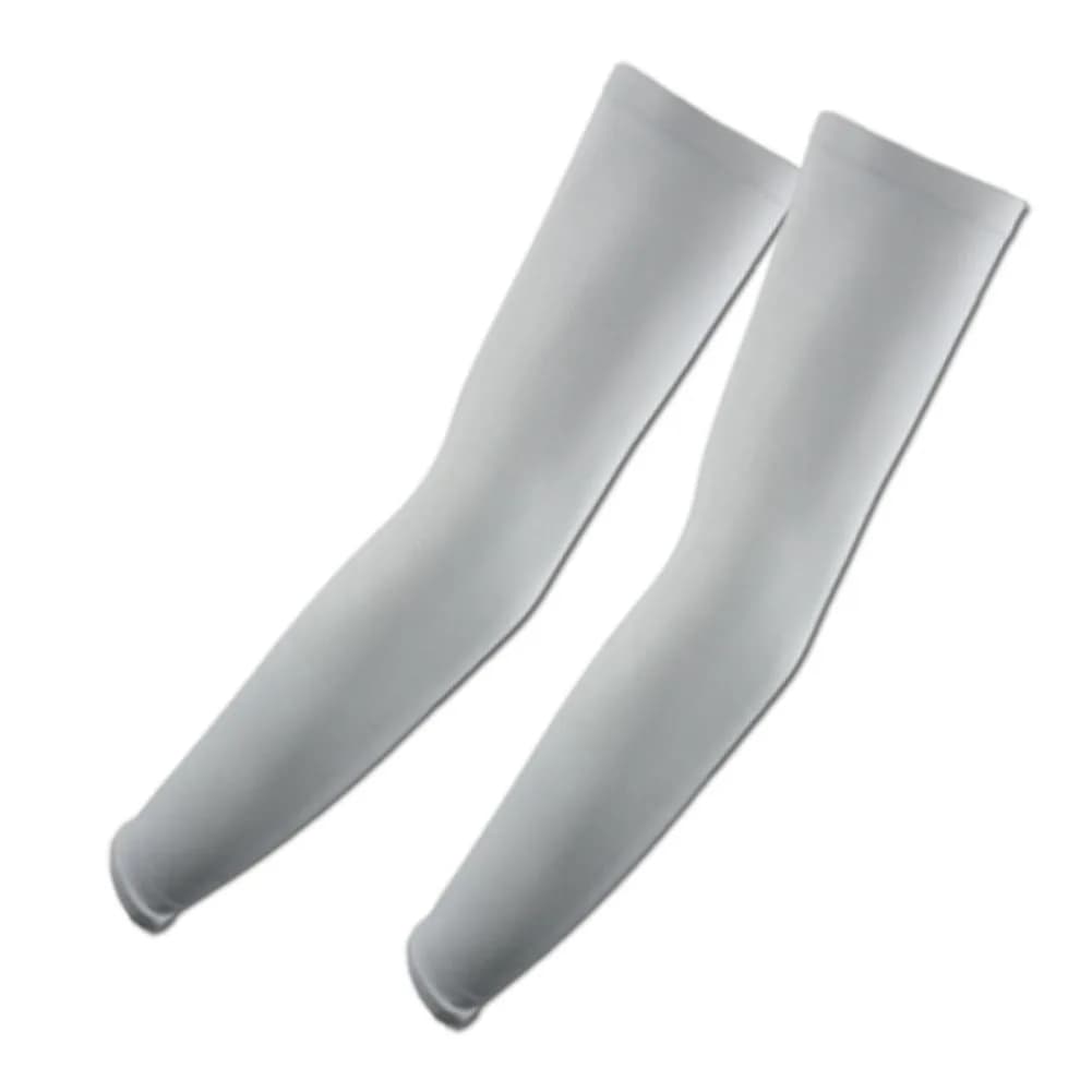 The Elixir Deco Purple Arm Cooling Sleeves (1 Pair) | UV Protection UPF 50+ for Cycling, Golf, Driving — Gray