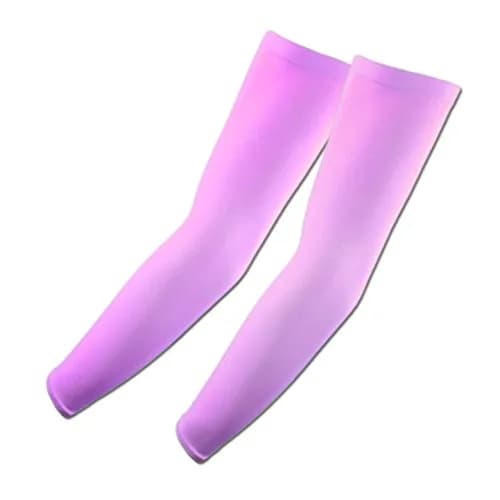 The Elixir Deco Purple Arm Cooling Sleeves (1 Pair) | UV Protection UPF 50+ for Cycling, Golf, Driving thumbnail 1