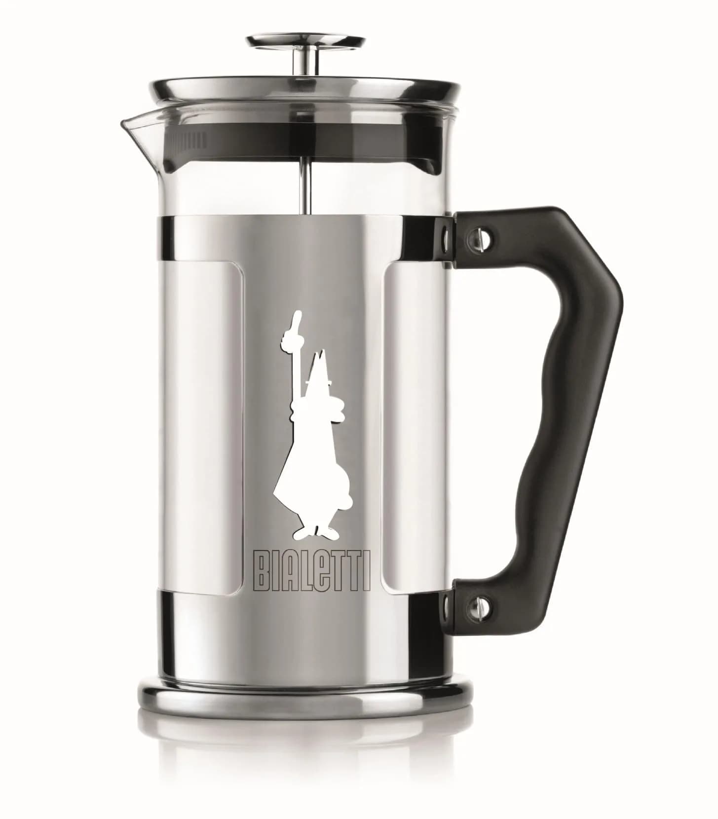 Bialetti Preziosa Stainless Steel 3-Cup French Press Coffee Maker 350ml (12 Fl Oz) | Brew Rich Coffee with Fine Mesh Filter — Preziosa Stainless Steel