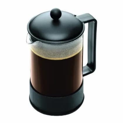 Bodum Brazil French Press Coffee Maker 1.5L (51oz) | Classic Black Glass & Stainless Steel thumbnail 2
