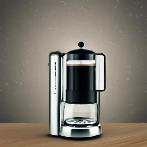 Bodum Brazil French Press Coffee Maker 1.5L (51oz) | Classic Black Glass & Stainless Steel thumbnail 4