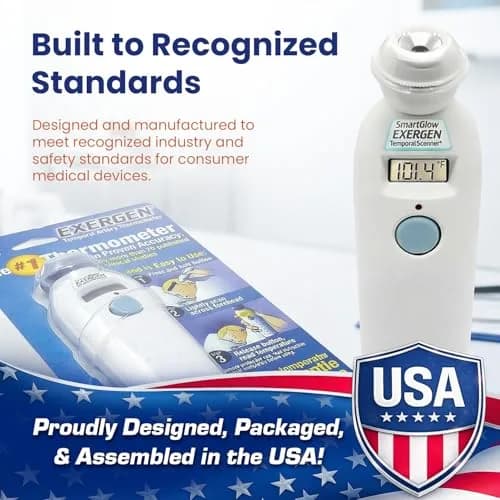 Exergen Temporal Artery Thermometer | Fast Accurate Forehead Reading for Kids & Adults thumbnail 6