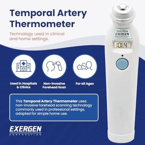 Exergen Temporal Artery Thermometer | Fast Accurate Forehead Reading for Kids & Adults thumbnail 4