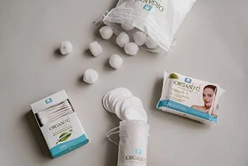 Organyc 100% Certified Organic Cotton Swabs - 200 Count, White | GOTS Certified, Hypoallergenic, Sustainable thumbnail 6