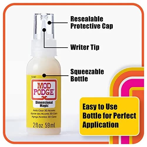 Mod Podge Dimensional Magic 2oz Clear | Epoxy-Like 3D Gloss Finish for Crafts thumbnail 8