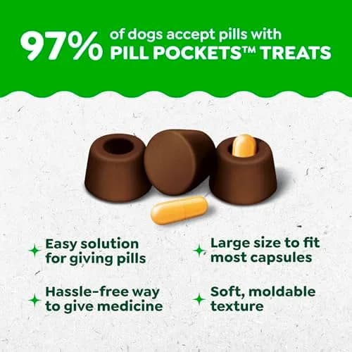 Greenies Pill Pockets Large Size Dog Treats Hickory Smoke 30 Count (240g / 7.9oz) | Vet-Recommended Pill Masking thumbnail 2