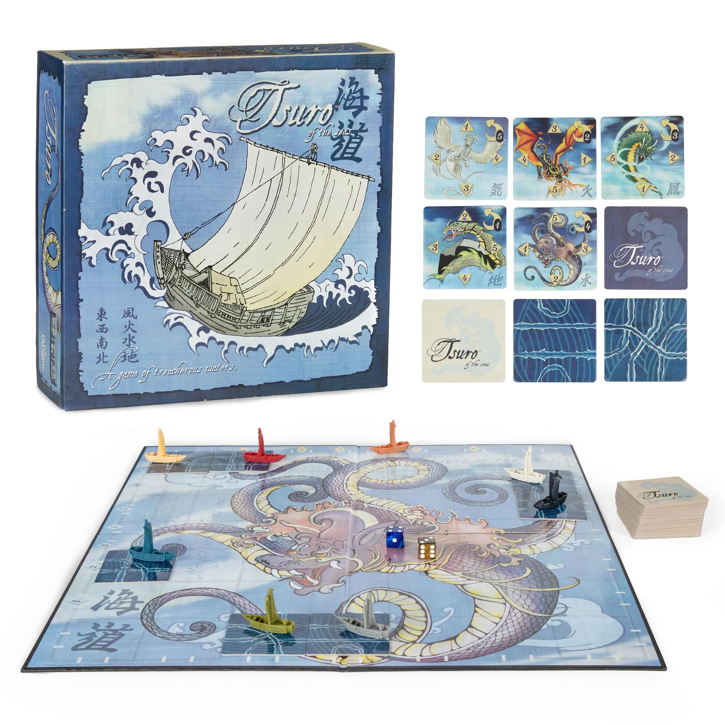 Calliope Tsuro of the Seas Strategy Board Game | Path Building Tile Laying for 2-8 Players