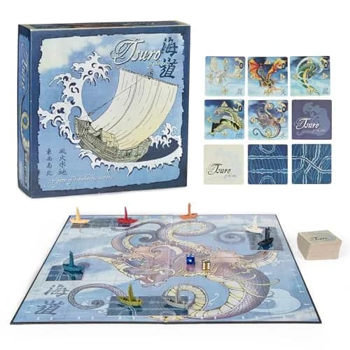 Calliope Tsuro of the Seas Strategy Board Game | Path Building Tile Laying for 2-8 Players thumbnail 1