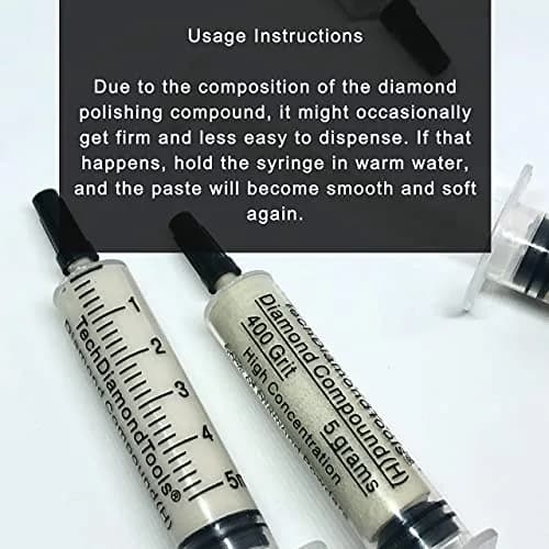 TechDiamondTools Diamond Polishing Compound 5g (0.176 oz) | 14,000 Grit (0-1 Micron) for Mirror Finish thumbnail 8