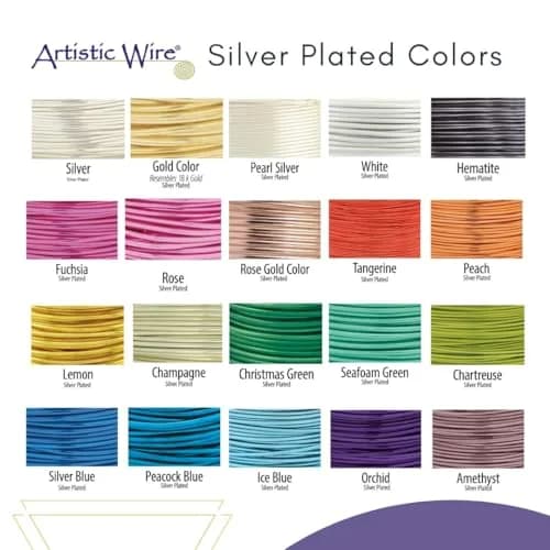 Artistic Wire Silver Plated Copper Craft Wire 20 Gauge Gold Color 25 ft (7.62 m) | Dead Soft, Tarnish Resistant thumbnail 4