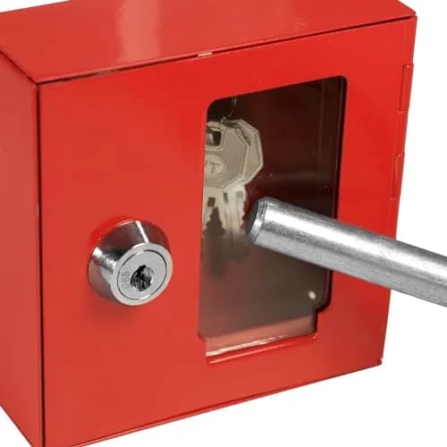 Barska Red Steel Emergency Key Box with Breakable Glass & Hammer | 1 Unit thumbnail 5