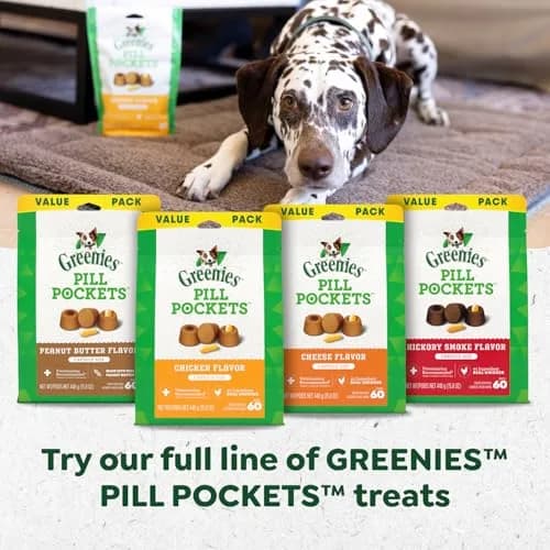 Greenies Pill Pockets Large Size Dog Treats Hickory Smoke 180 Count (30 Count x 6 Packs) | Vet-Recommended Medication Masking Treats thumbnail 9