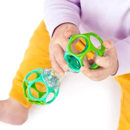 Bright Starts Oball Shaker Rattle Toy | BPA-Free, Easy Grip for Newborns & Infants thumbnail 4