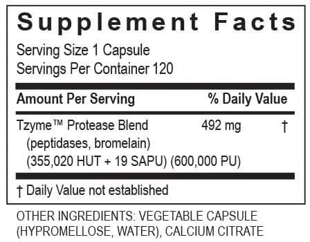 TRANSFORMATION Enzymes - Protease Digestive Supplement 120 Capsules | Supports Healthy Digestion & Immunity thumbnail 3