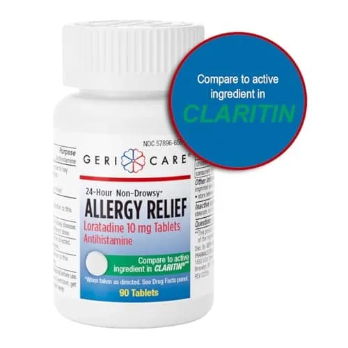 GeriCare Loratadine 10mg Non-Drowsy 24-Hour Allergy Relief | Effective Antihistamine Tablets thumbnail 6