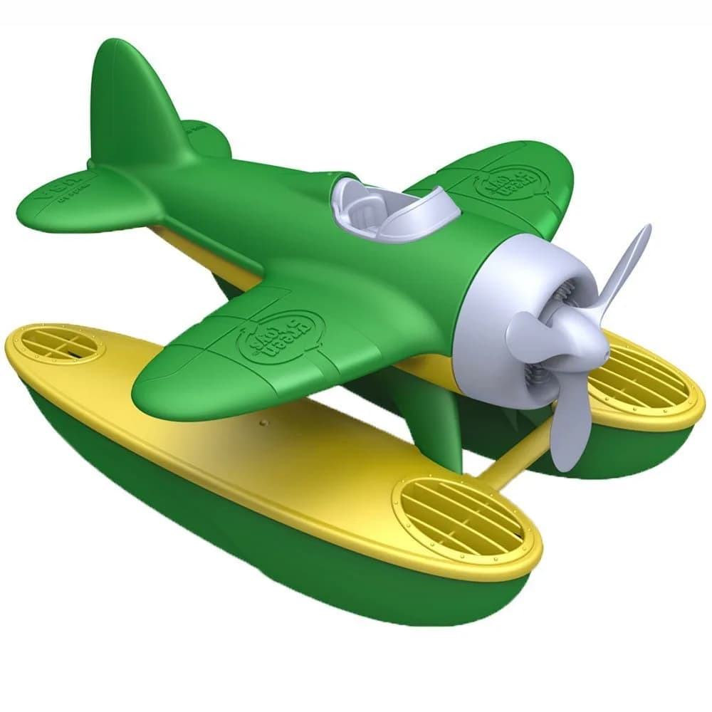 Green Toys Seaplane Bath Toy, 22.86cm (9in) L x 25.4cm (10in) H | BPA-Free, Phthalate-Free Floatplane for Pincer Grip - main product image