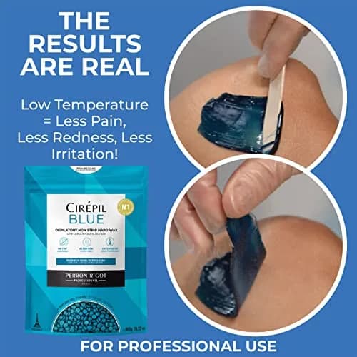 Cirepil Blue Stripless Hard Wax Beads 800g (28.22oz) | Professional Hair Removal for Face, Bikini & Body thumbnail 5