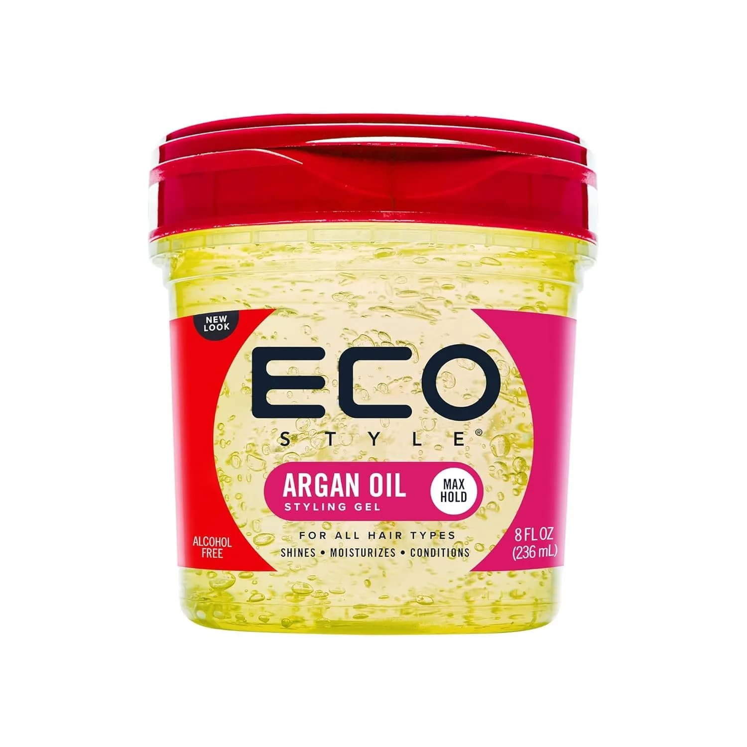 Eco Style Moroccan Argan Oil Styling Gel 236ml (8 oz) | Maximum Hold & Shine