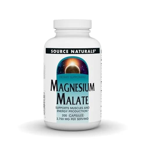 Source Naturals Magnesium Malate 3750 MG (200 Capsules) | Supports Muscles & Energy Production thumbnail 1
