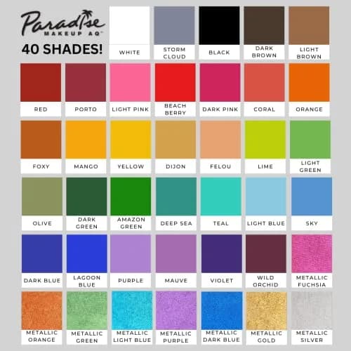 Mehron Makeup Paradise AQ - TEAL | Water-Activated Face & Body Paint, 1.16 Oz, Vibrant & Easy to Blend thumbnail 6