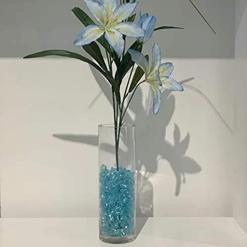 WGVI Thick Weighted Clear Cylinder Glass Vase 3" W x 10" H | Handcrafted, Durable, Elegant thumbnail 4