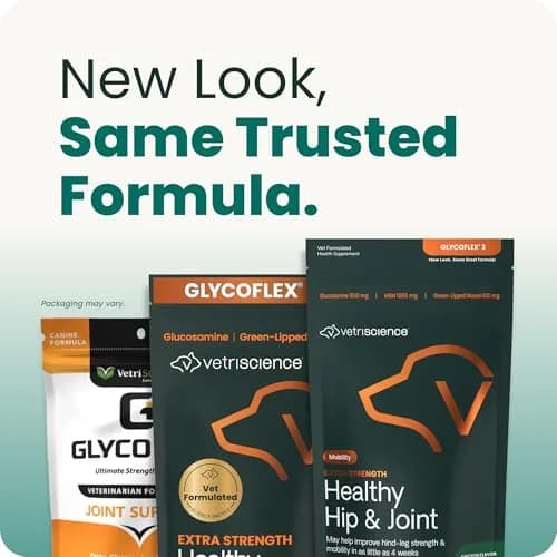 VetriScience Extra Strength Healthy Hip & Joint Chews for Dogs, 360 Chews (1080g / 2.4lb) | Vet-Formulated Mobility Support thumbnail 5
