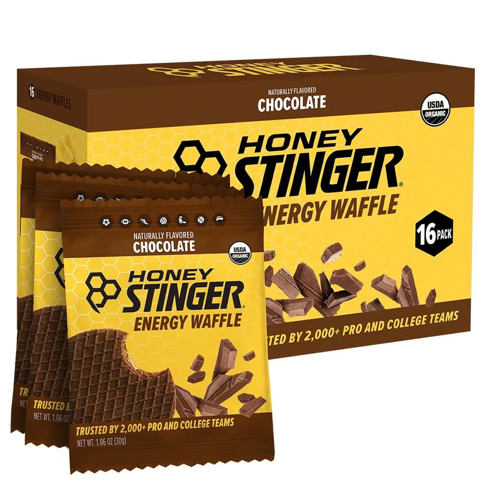 Honey Stinger Organic Chocolate Waffle Energy Stroopwafel 16 Count (454g/16oz) | USDA Organic Fuel for Exercise