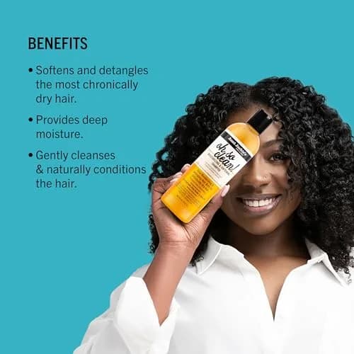 Aunt Jackie's Curls & Coils Oh So Clean Deep Moisturizing Shampoo 355ml | Enriched Shea Butter & Coconut Oil for Natural Curls thumbnail 3