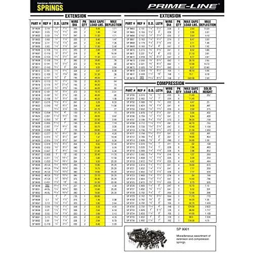 PRIME-LINE Compression Spring 3/16 in. x 1-3/8 in. | Durable Nickel-Plated Steel, 6 Pack thumbnail 3